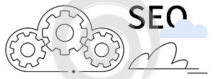 Cloud Computing and SEO Optimization with Gears and Cloud Vector