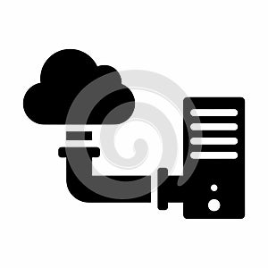 Cloud Computing Server Connection Icon