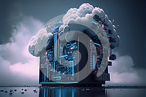 cloud computing server infrastructure hosting hub storage