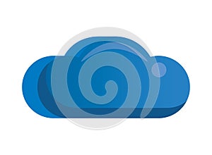 Cloud computing server technology icon