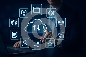 Cloud computing service for team collaboration and secure data sharing