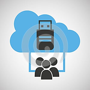 Cloud computing service usb backup