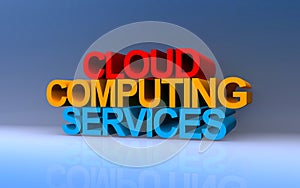 cloud computing services on blue