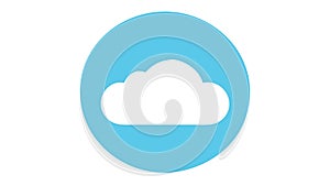 Cloud Computing Storage Weather Data, vector design Generative AI