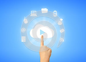 Cloud computing symbol