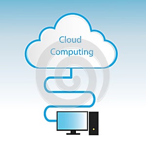 Cloud computing technology abstract scheme eps10 vector illustration