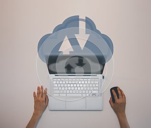 cloud computing technology concept,