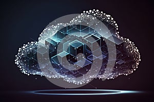 cloud computing technology concept transfer database to cloud Generative AI