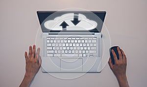 cloud computing technology concept,