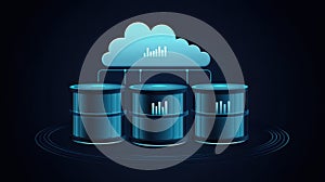 Cloud computing technology, empowering network, data, and server connection for seamless online access digital transformation