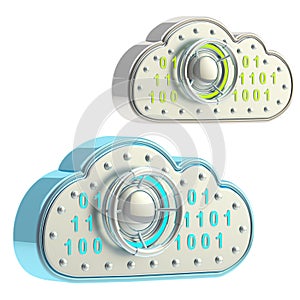 Cloud computing technology icon