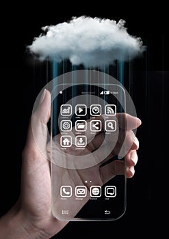 Cloud computing technology with smartphone