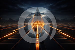 Cloud computing transfer big data on internet. futuristic digital technology .Generative AI