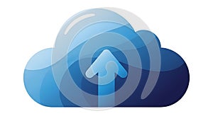 Cloud Computing Upload Data Storage Concept