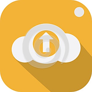 cloud computing upload. Vector illustration decorative background design