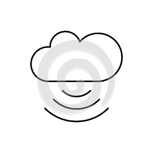 Cloud computing, users, SEO icon. Simple line, outline vector elements of commerce icons for ui and ux, website or mobile
