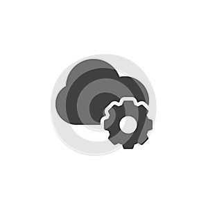 Cloud computing vector icon