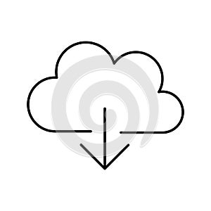 Cloud computing Vector icon which can easily modify or edit