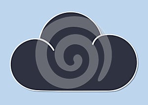 Cloud computing vector illustration icon