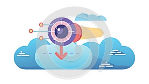 Cloud Computing and Vision Technology Vector, vector design Generative AI