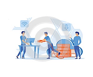 Cloud Computing 1. Web cloud technology, data storage, hosting, connection.