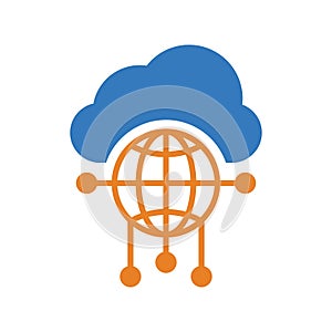 Cloud, connectivity, network icon. Simple editable vector graphics