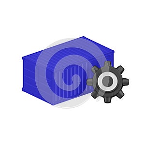 Cloud Container Operation 3d Icon