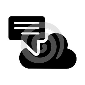 Cloud, conversion icon. Black vector graphics