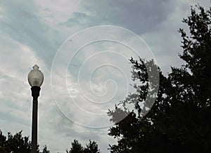 Cloud cover approach of Hurricane Ian Rainbands