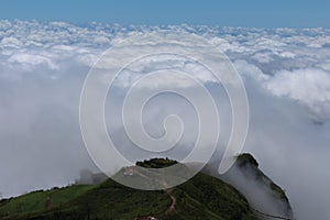 Cloud cover mountain