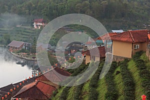 Cloud covered the mountain