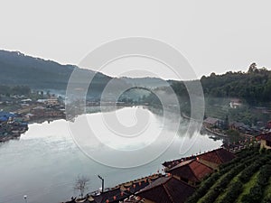 Cloud covered the mountain