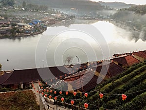 Cloud covered the mountain