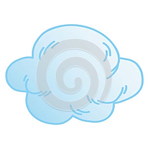 Cloud Cute Cartoon Doodle Drawing Illustration Vector