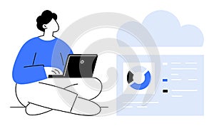 Cloud Data Analysis with Laptop for Remote Work and Cloud Computing Concepts