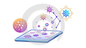 Cloud Data Analytics: Digital Information Processing, vector design Generative AI