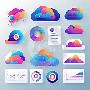 Cloud Data and Analytics Visualization with Charts and Graphs