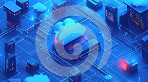 Cloud data computing network connecting global servers