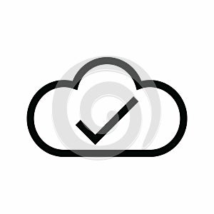 Cloud Data Exchange icon vector
