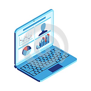 Cloud Data Laptop Composition