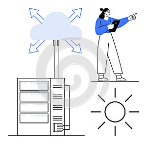 Cloud Data Management with Network Connectivity and User Interaction