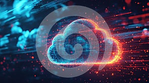 Cloud data network distributing digital information technology