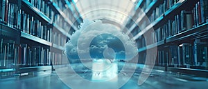 Cloud Data Security - The Digital Fortress of Information. Concept Data Encryption, Secure Access