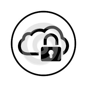 Cloud, data, security, protection icon