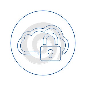 Cloud, data, security, protection icon