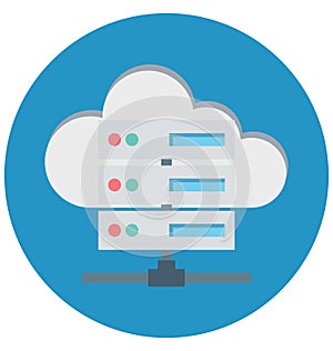 cloud data sharing, cloud computing, Isolated Vector icons that can be easily modified or edit