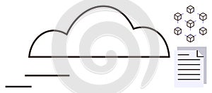 Cloud Data Storage with Blockchain Integration and Document Management Concept