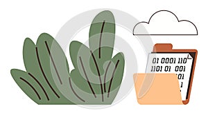 Cloud Data Storage and Management with Binary File and Nature Integration