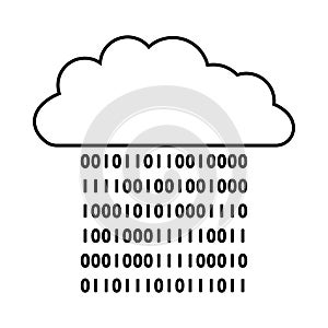 Cloud Data Stream Icon