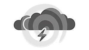 Cloud Data Sync Icon: Bidirectional Transfer Flat Design, vector design Generative AI